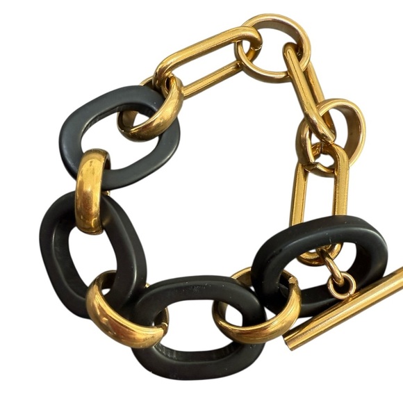 For Art’s Sake London Jewelry - NWOT Petite Wrist Bracelet For Art’s Sake London Gold and Black Chain Bracelet